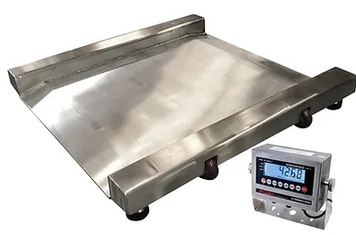 stainless steel drum scale with ramps