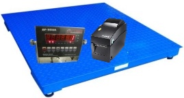 Industrial Floor Scale with Label Printer to Gross Tare Weight